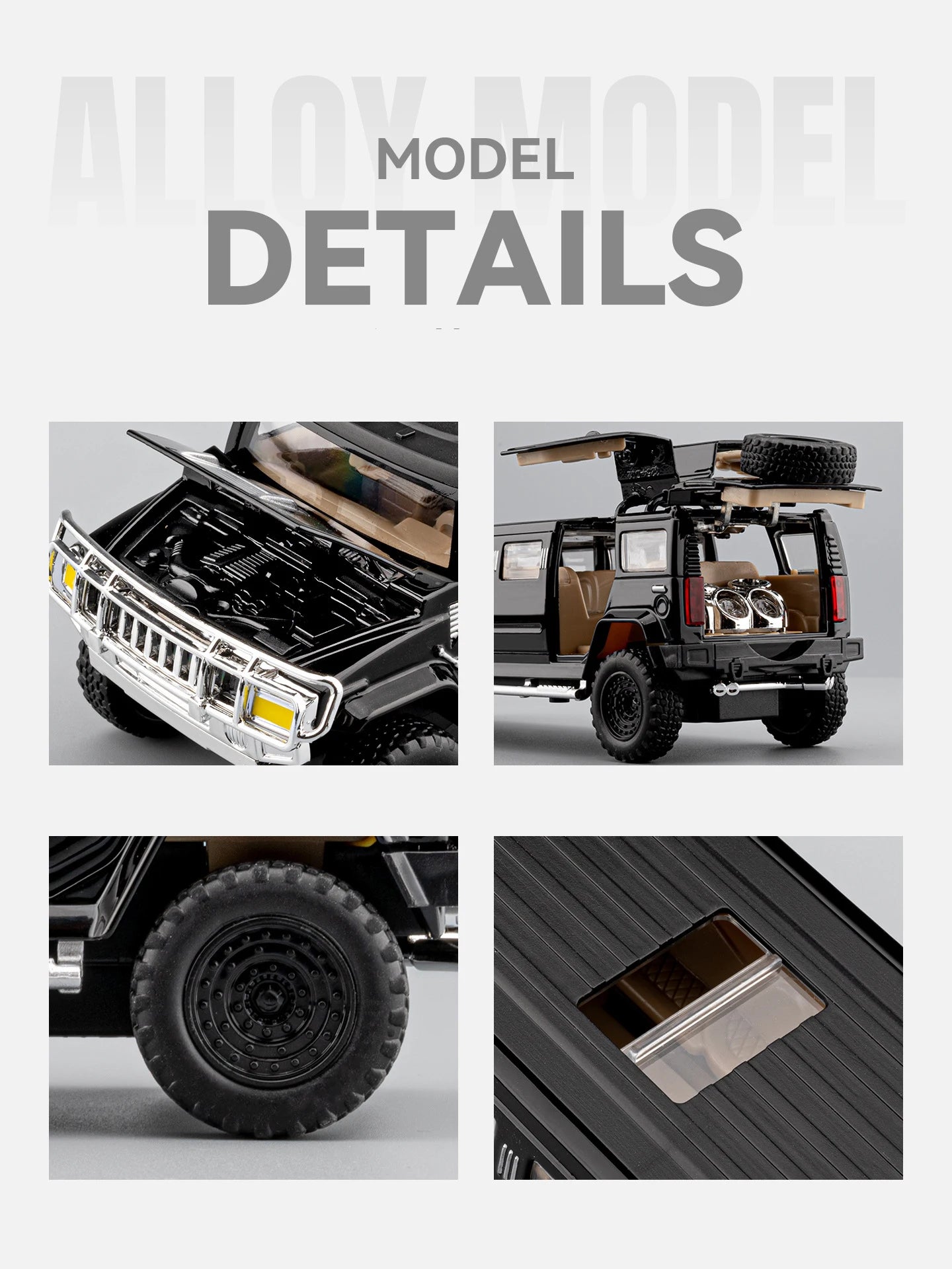 Hummer H2 Lengthen Limousine Metal Diecast Car Model