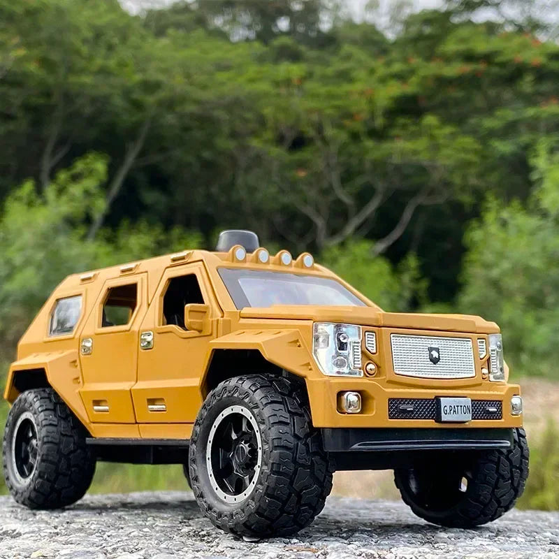 G. PATTON Off-road Military Vehicle Diecast Collectible Model