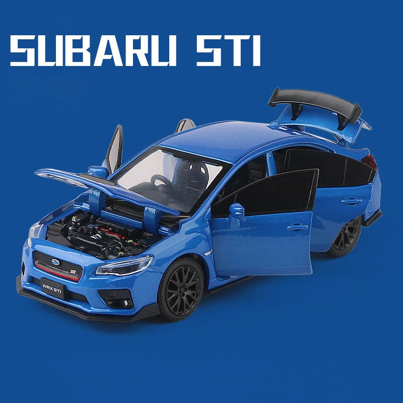 JDM Subaru STI WRX & 2016 Subaru BRZ Supercar Alloy Diecast Model Car