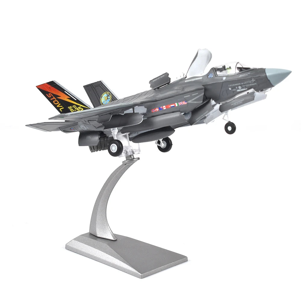 JASON TUTU 1/72 Scale Alloy Model Diecast F35B Fighter F-35 Lightning II Aircraft Model Plane Drop Shipping