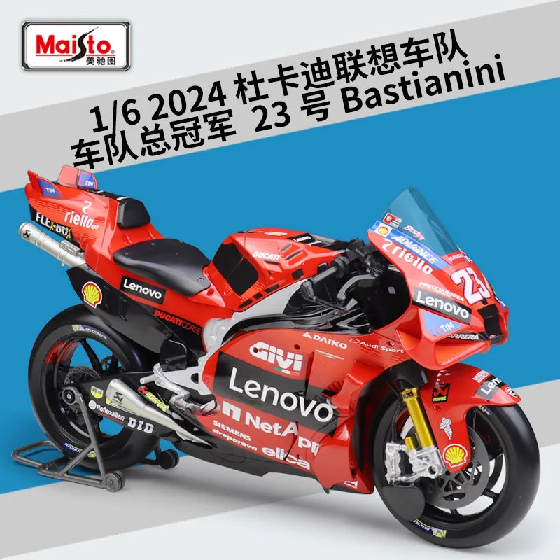 Maisto 1:6 Ducati Desmosedici GP #63 Diecast Motorcycle Model