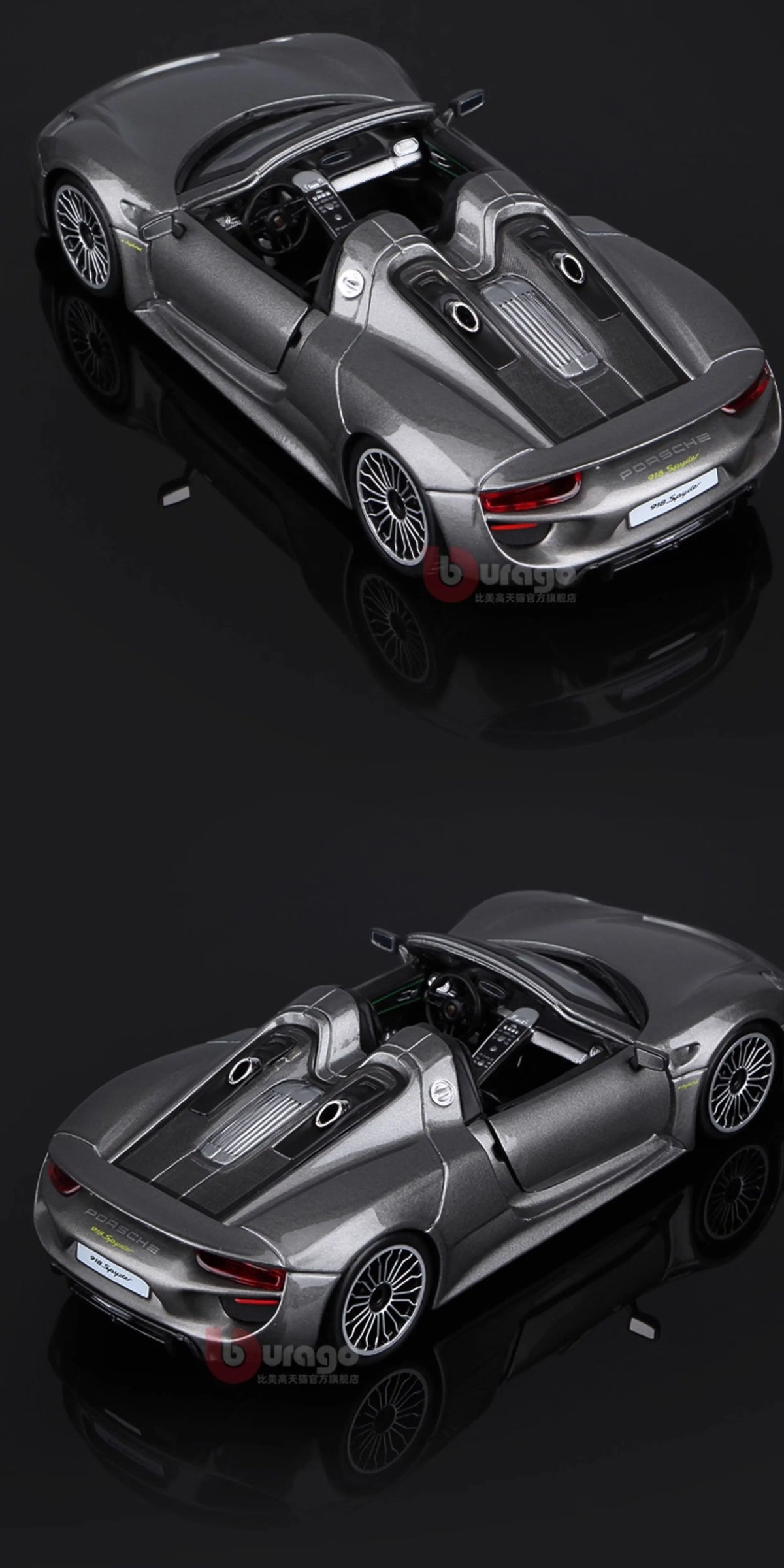 Bburago Porsche 918 Spyder 1:24 Diecast Model Car