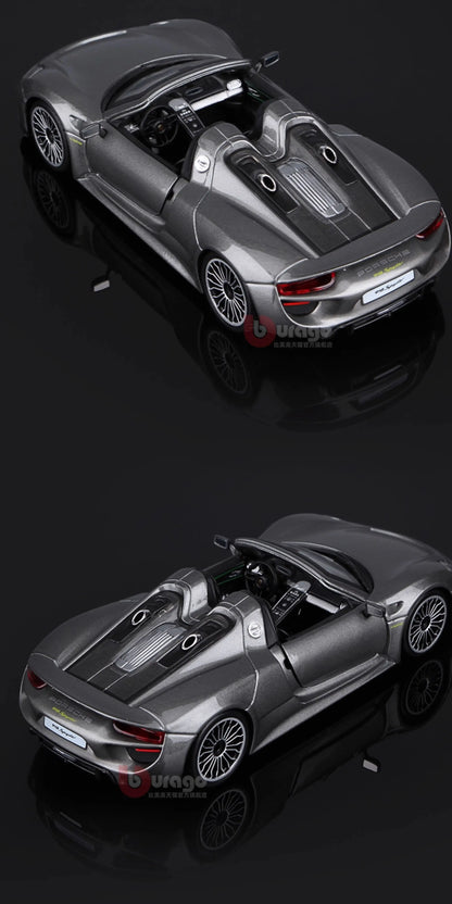 Bburago Porsche 918 Spyder 1:24 Diecast Model Car
