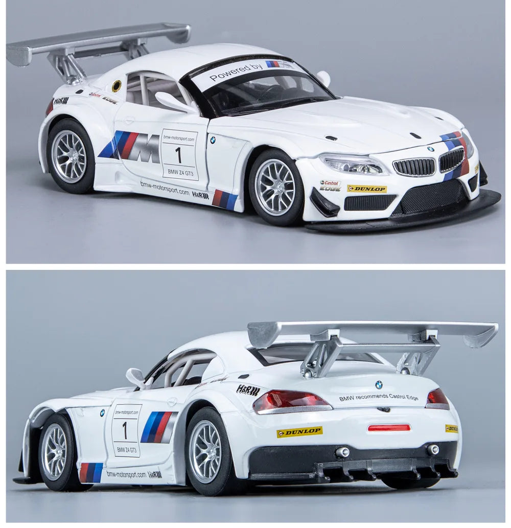 BMW Z4 GT3 M4 BMW M6 Racing Diecast Model Car (1:24 Scale)
