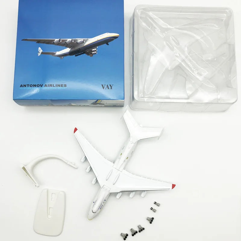 JASON TUTU 20CM Antonov AN225 StrategicTransport Diecast Metal Model Plane An-225 Drop Shipping