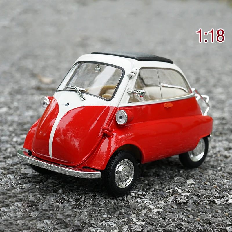 WELLY 1:18 BMW Isetta Alloy Car Diecasts & Toy Vehicles Car Model Miniature Scale Model Car For Children