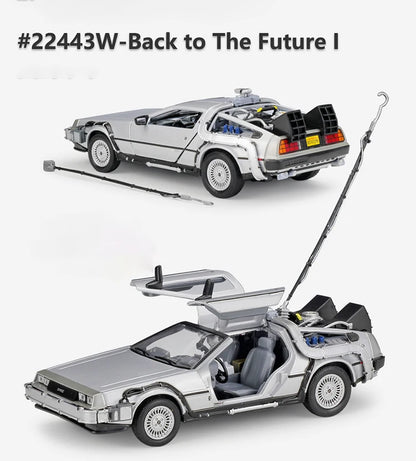 WELLY 1:24 Diecast Alloy Car Model – Back to the Future Edition