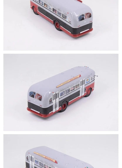 1/43 Scale Toy Car ZIS-155 Mobile Children's Cinema Russian Ufa Bus SJAVN008 Alloy Model Static Model Boy Toy Gift