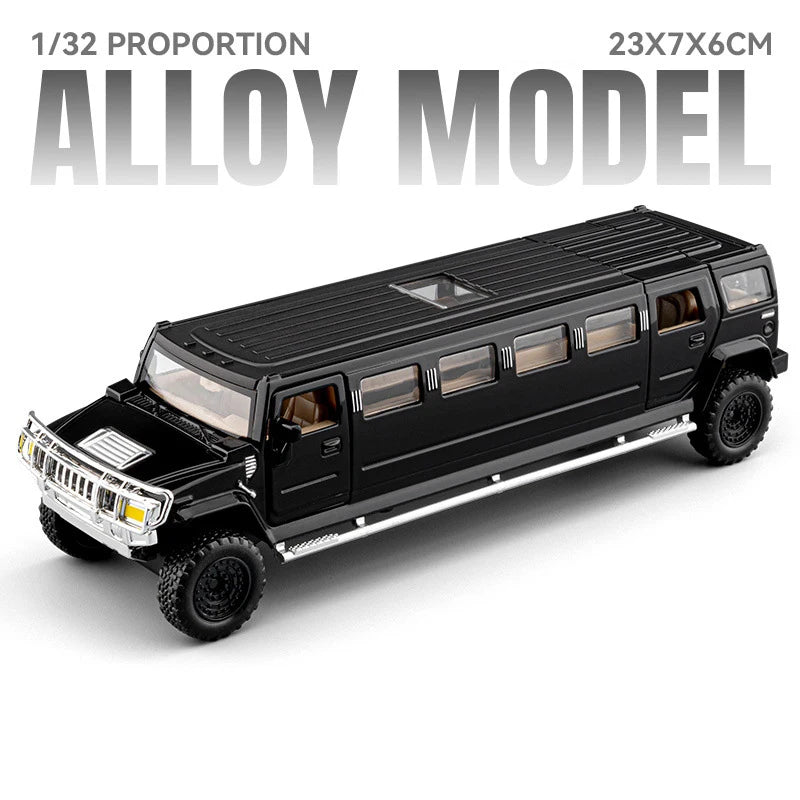 Hummer H2 Lengthen Limousine Metal Diecast Car Model