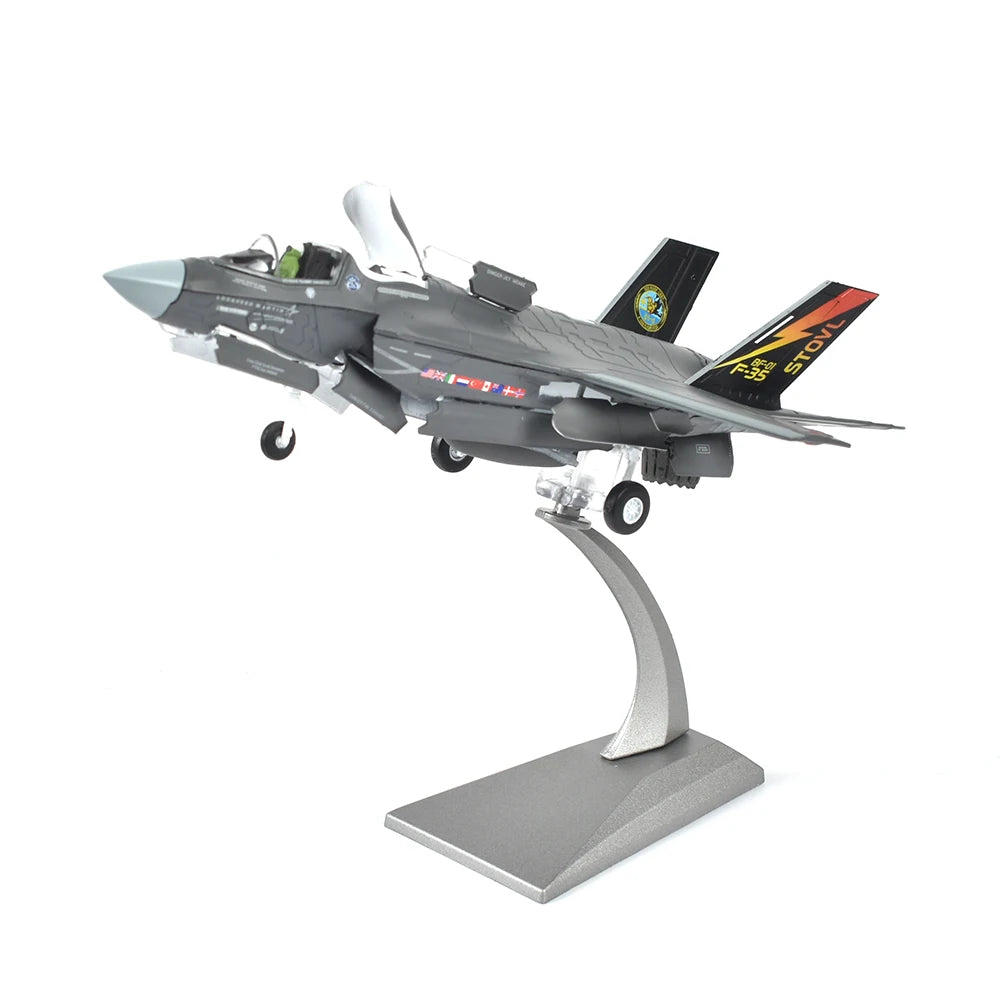 JASON TUTU 1/72 Scale Alloy Model Diecast F35B Fighter F-35 Lightning II Aircraft Model Plane Drop Shipping