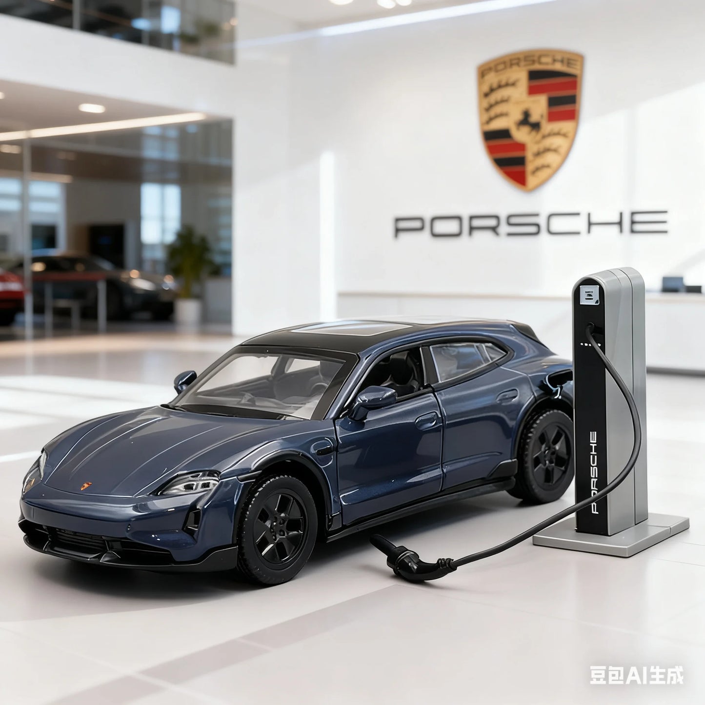 1:36 Porsche Taycan Turbo S Cross Turismo Alloy Car Model