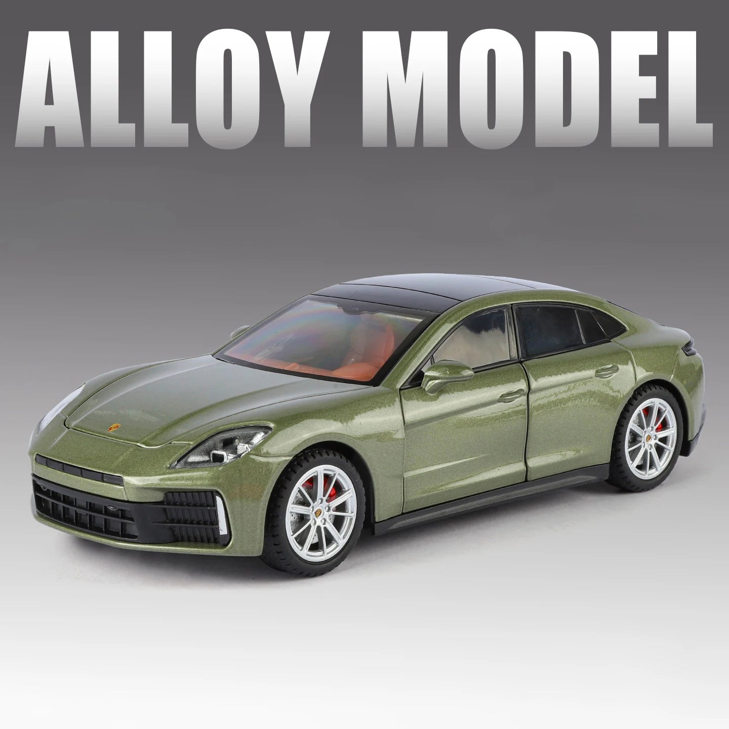 Porsche Panamera Diecast Alloy Model Car with Sound, Light &amp; Pull-Back Action