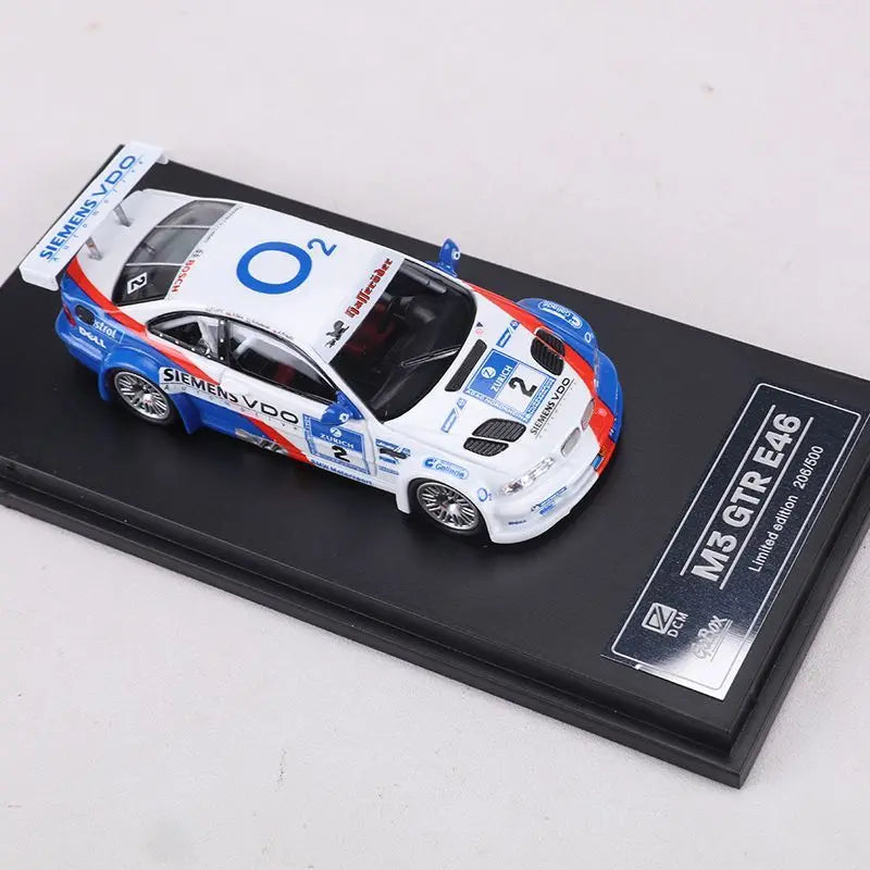 DCM 1:64 BMW M3 GTR E46 Racing Car Diecast Model Collectible