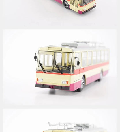 SKODA-14TR Dual-axle Trolleybus Vintage-style Bus 103663 Collectible Static Model