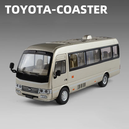 Toyota Coaster Alloy Model Car Diecast – Sound and Light Edition