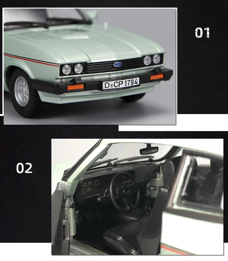 Bburago 1:24 Ford Capri 1982 Alloy Car Diecasts & Toy Vehicles Car Model Miniature Scale Model Car For Children