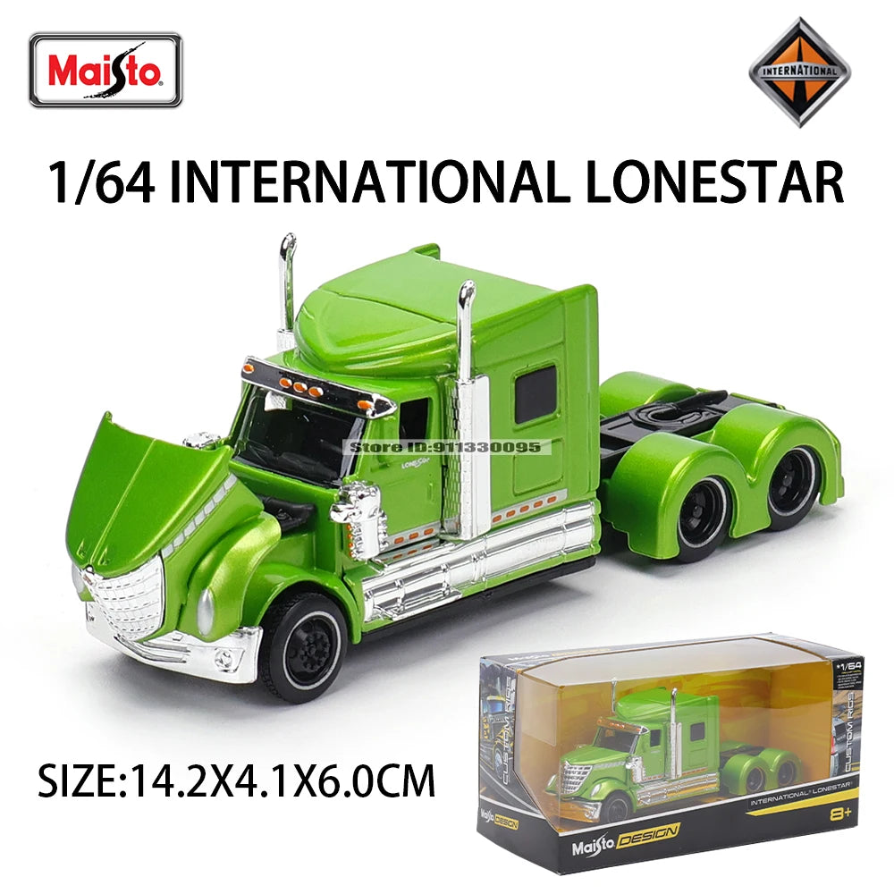 Maisto 1:64 Mercedes-Benz MACK Anthem International Trailer model simulation car model alloy car toy male collection gift