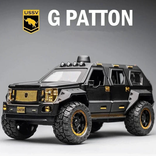 G. PATTON Off-road Military Vehicle Diecast Collectible Model