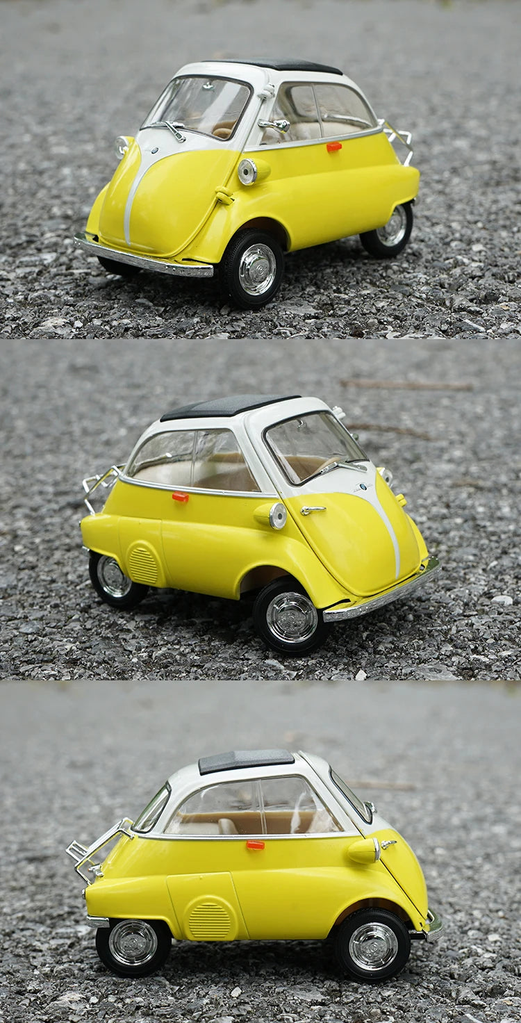 WELLY 1:18 BMW Isetta Alloy Car Diecasts & Toy Vehicles Car Model Miniature Scale Model Car For Children