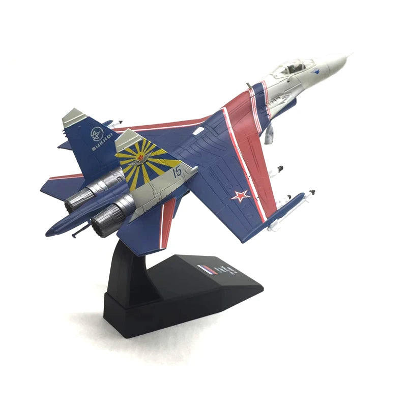 JASON TUTU 1/100 Scale Russia Su27 Military Model Aircraft Model SU-27 fighter jet alloy Plane Drop Shipping