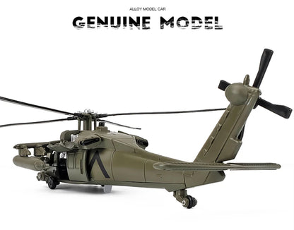 Sikorsky  UH-60 Black Hawk Helicopter Diecast Collectible Model Sound & Light Effects