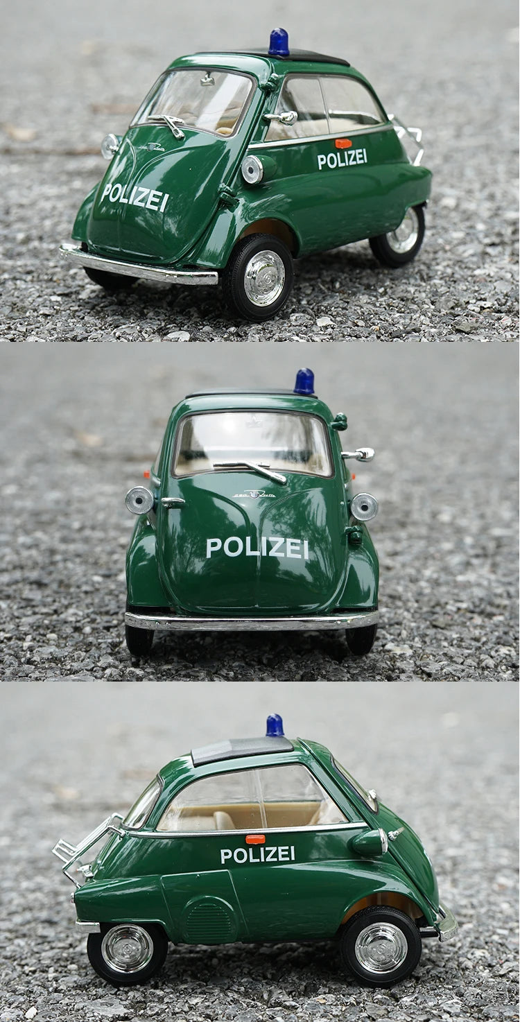 WELLY 1:18 BMW Isetta Alloy Car Diecasts & Toy Vehicles Car Model Miniature Scale Model Car For Children