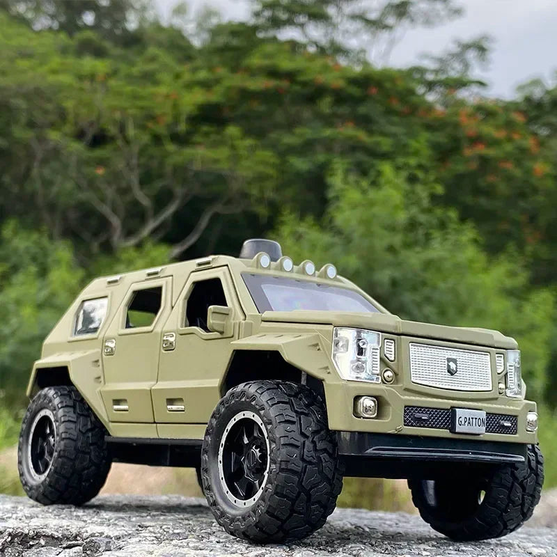 G. PATTON Off-road Military Vehicle Diecast Collectible Model