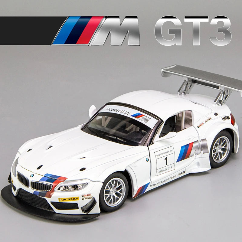 BMW Z4 GT3 M4 BMW M6 Racing Diecast Model Car (1:24 Scale)