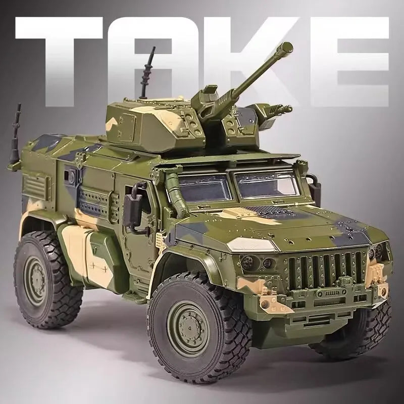 Tiger Armored  Off-road Vehicle Diecast Collectible Model