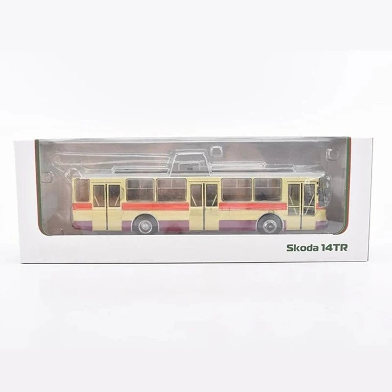 SKODA-14TR Dual-axle Trolleybus Vintage-style Bus 103663 Collectible Static Model