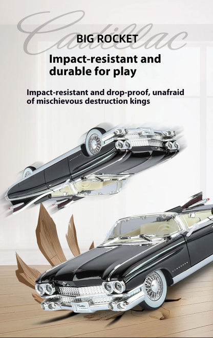 1:24 Retro Luxury Convertible Sports Car Diecast Model