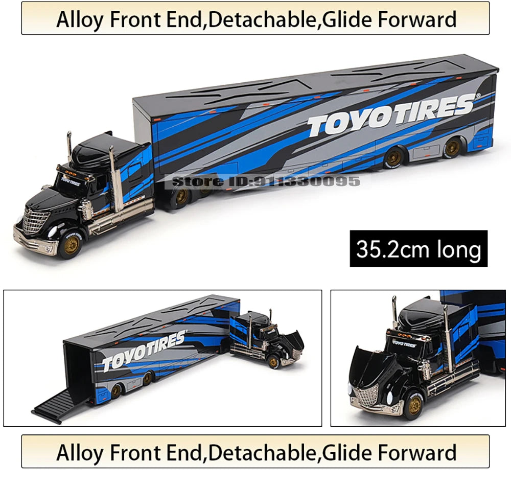Maisto 1:64 MACK Anthem 2019 FORD LoneStar Transport Casting Manufacturing Trailer Model Simulation Model Alloy Car Collection