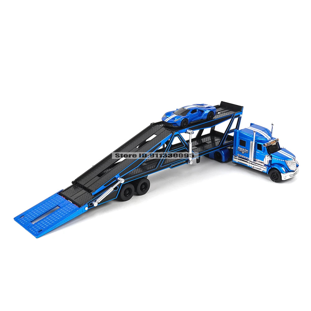 Maisto 1:64 MACK Anthem 2019 FORD LoneStar Transport Casting Manufacturing Trailer Model Simulation Model Alloy Car Collection