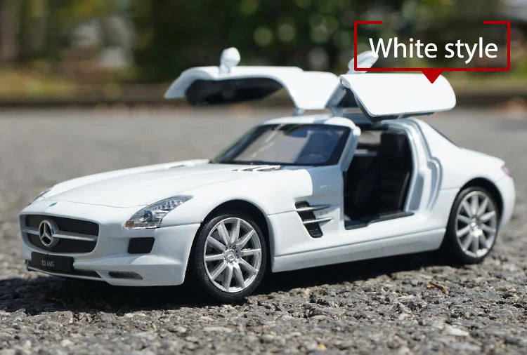 WELLY 1:24 Mercedes-Benz SLS AMG Alloy Car Model Diecasts & Toy Vehicles Collect Car Toy Boy Birthday gifts