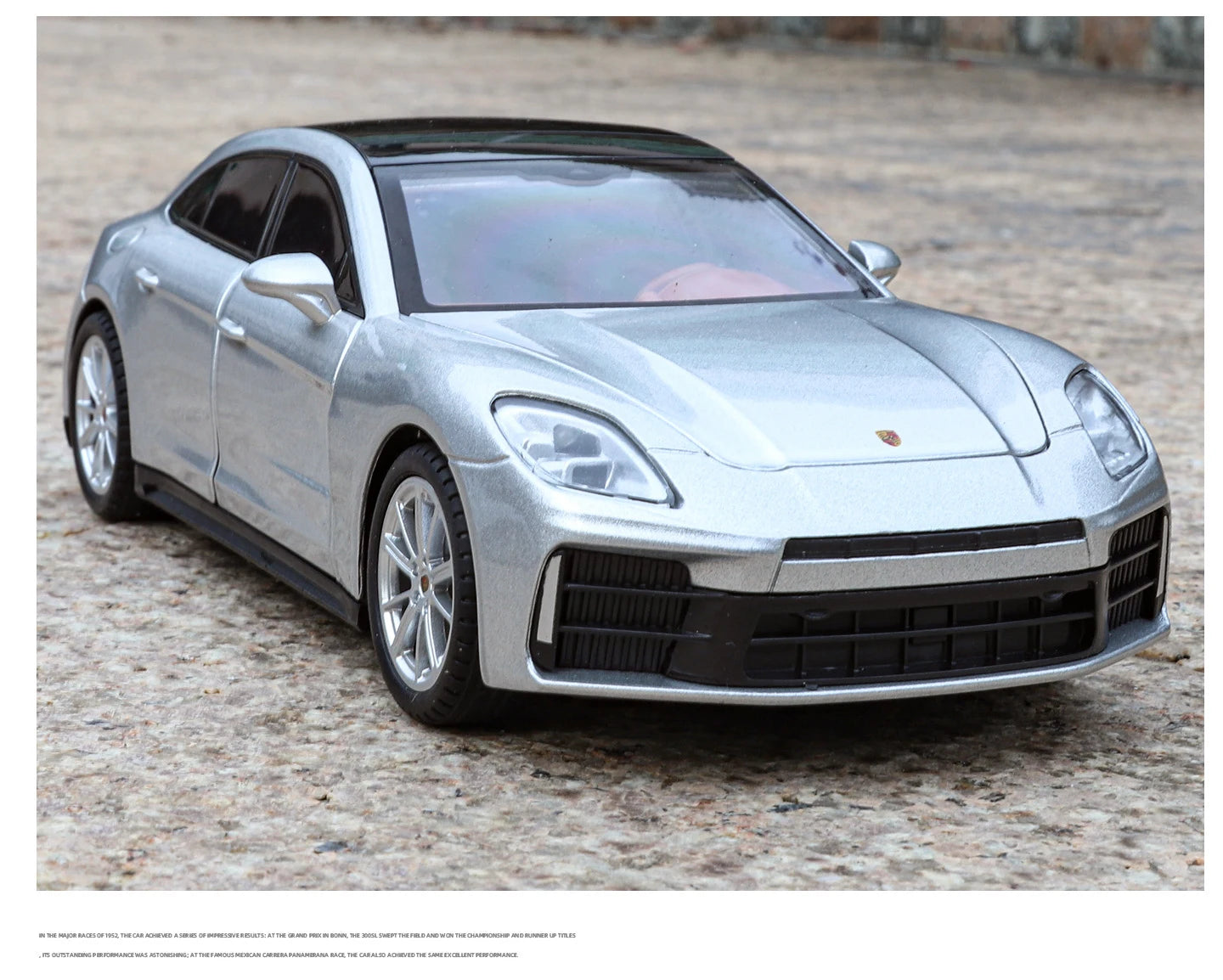 Porsche Panamera Diecast Alloy Model Car with Sound, Light &amp; Pull-Back Action