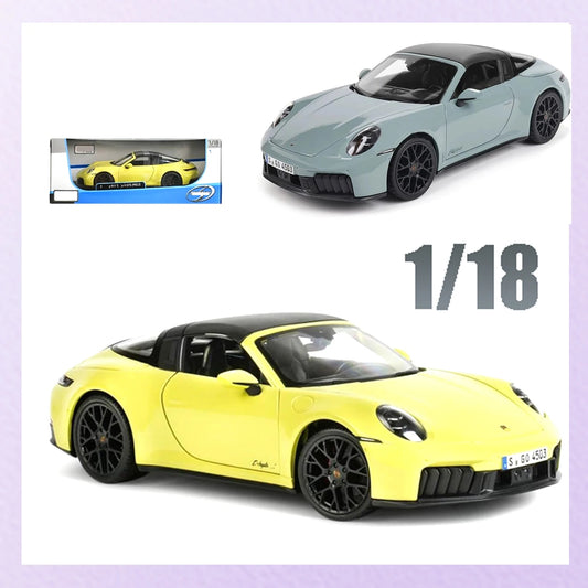 Maisto 1:18 Porsche 911 Targa 4 GTS Die-Cast Model Car with Removable Roof – Original Box