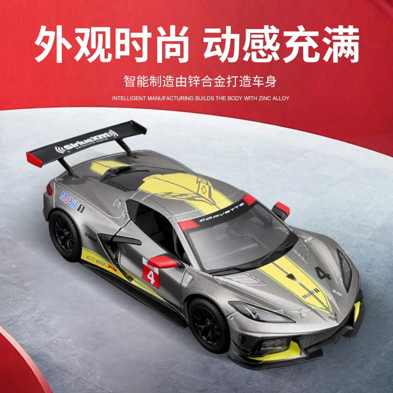 Bburago 1:24 Chevrolet Corvette 1963 Alloy Car Toy Car Metal Collection Model Car Toys For Children Birthday gift