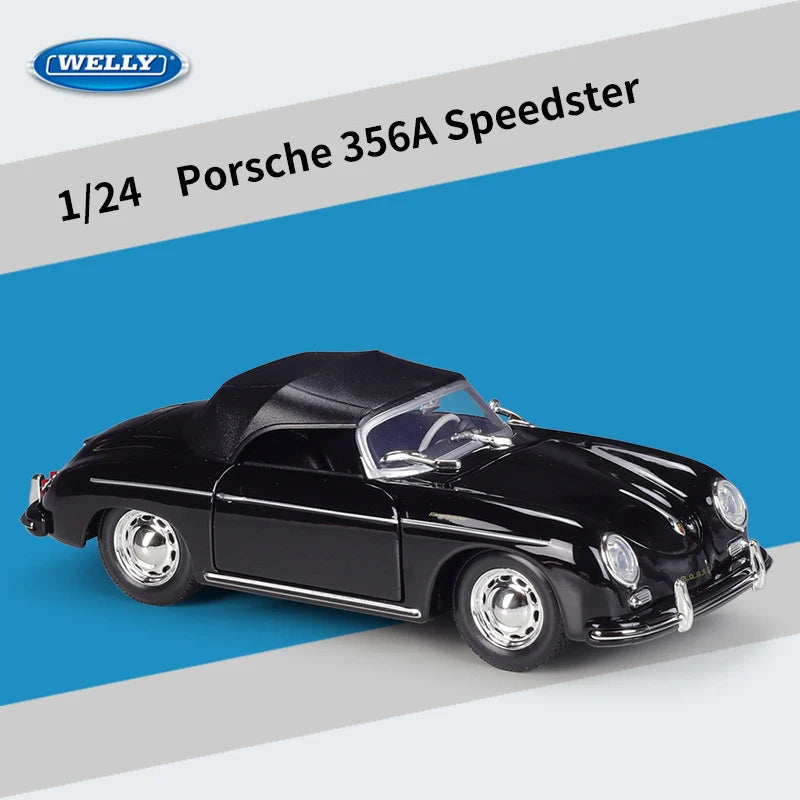 WELLY 1:24 Porsche 356A Speedster Alloy Car Model Diecasts & Toy Vehicles Collect Car Toy Boy Birthday gifts