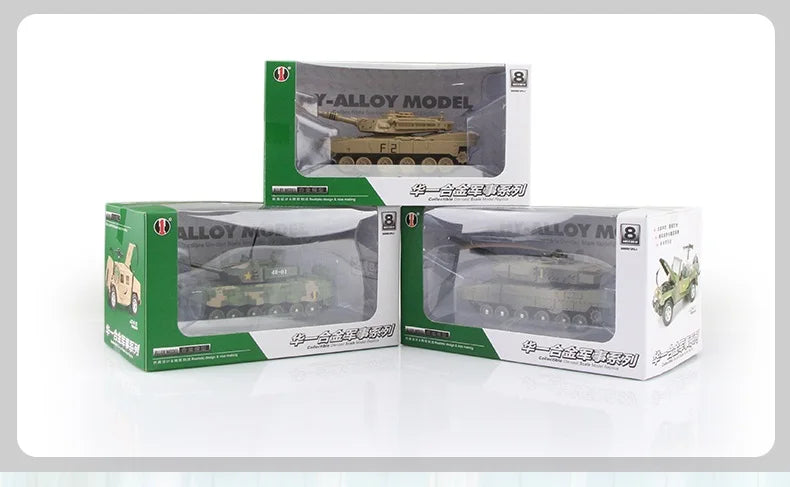 Main Battle Tank Leopard 2 M1A2 Abrams Type 99 - Diecast Collectible Model - Sound & Light Edition