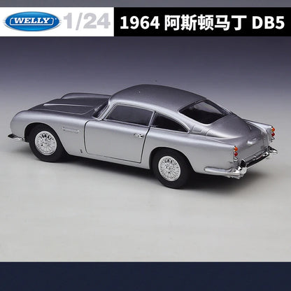 WELLY 1:24 Aston Martin DB5 Alloy Car Diecasts & Toy Vehicles Car Model Miniature Scale Model Car Toy For Children