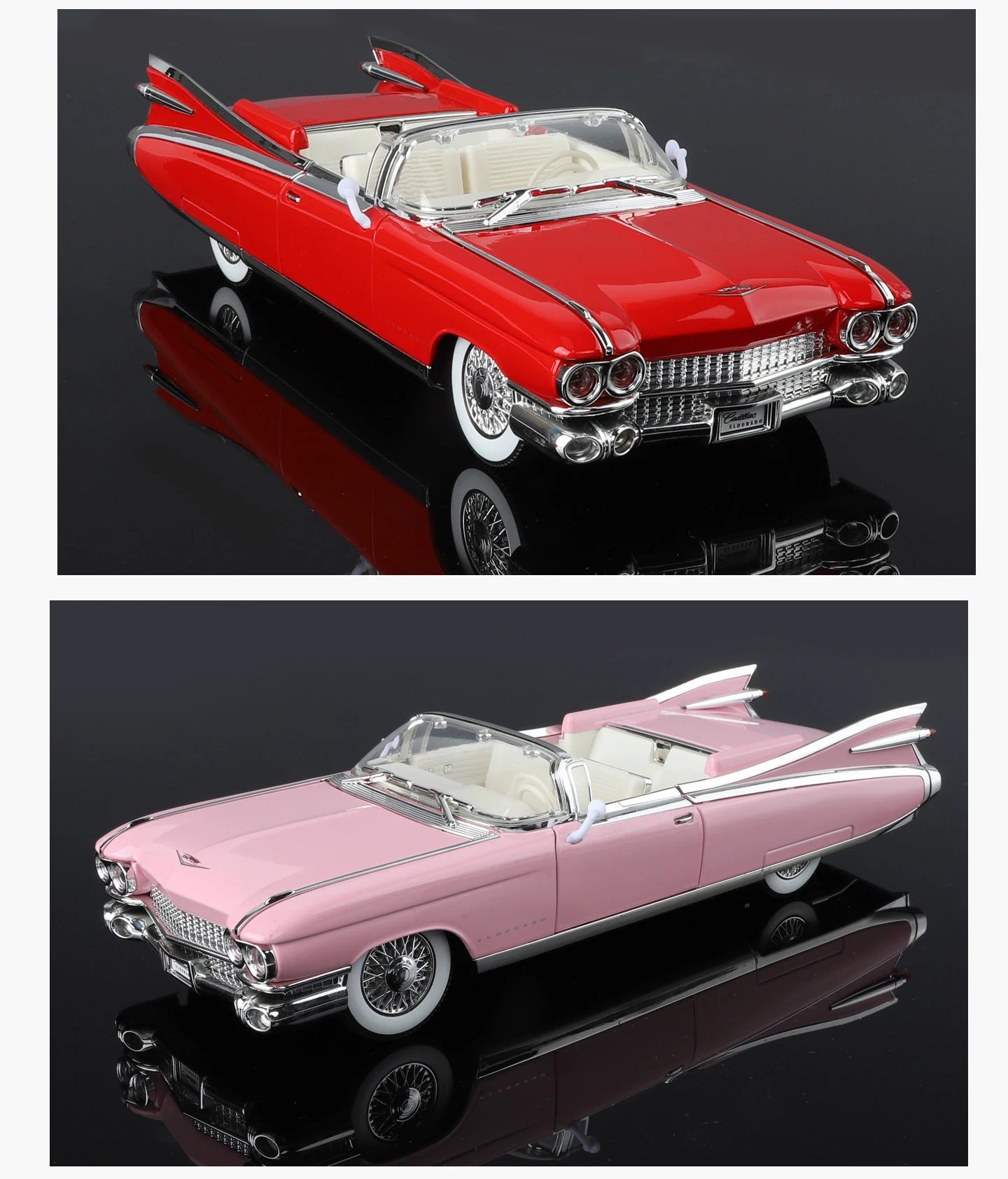 1:24 Retro Luxury Convertible Sports Car Diecast Model