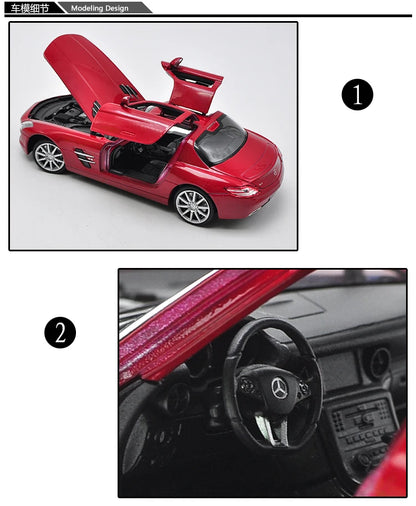 WELLY 1:24 Mercedes-Benz SLS AMG Diecast Model Car