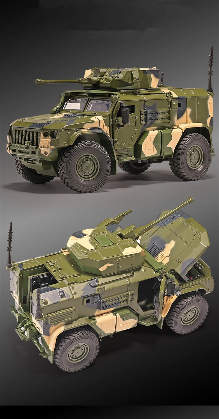 Tiger Armored  Off-road Vehicle Diecast Collectible Model