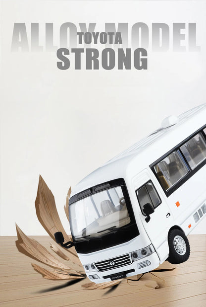 Toyota Coaster Mini Bus Diecast Model Vehicle - Sound & Light Efects