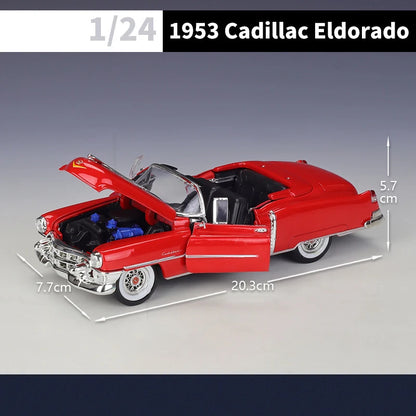 WELLY 1:24 Cadillac Eldorado 1953 Alloy Car Diecast Model Model Car