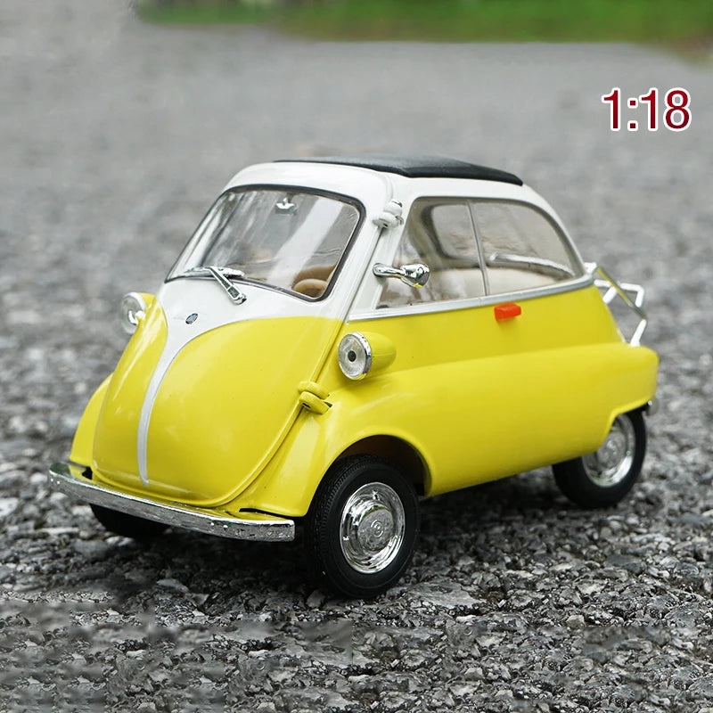 WELLY 1:18 BMW Isetta Alloy Car Diecasts & Toy Vehicles Car Model Miniature Scale Model Car For Children