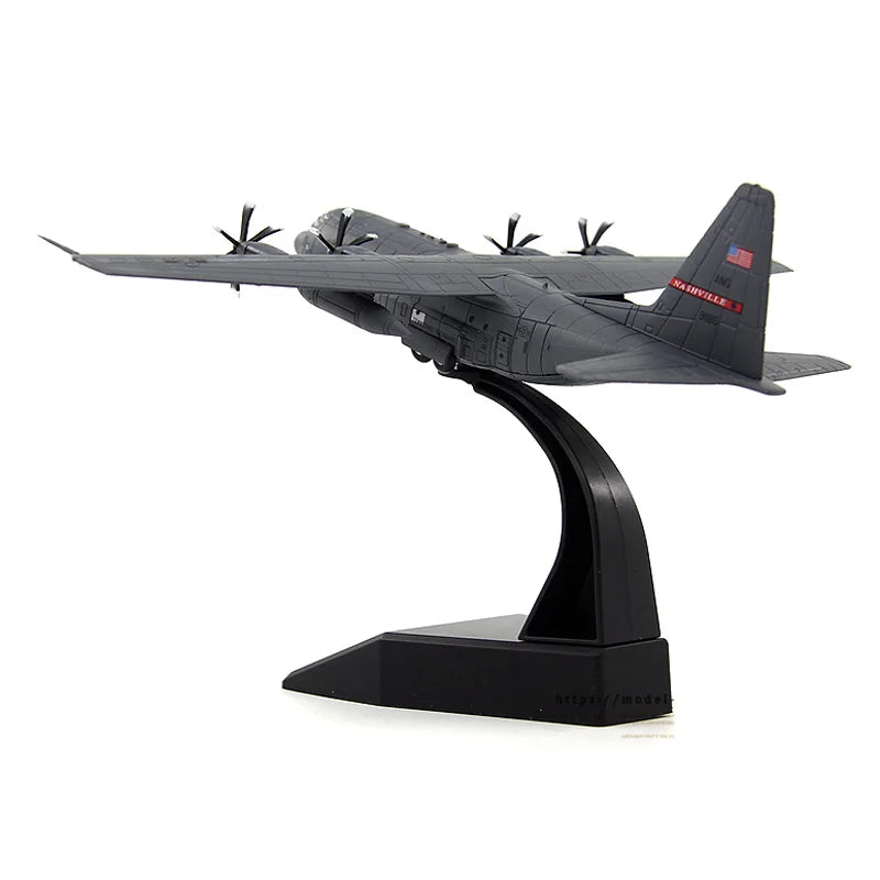 JASON TUTU 1:200 Diecast Airplane Model American AC-130 Attack Air Gunship Aircraft Model Alloy C-130 Hercules Transport Aircraf