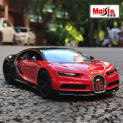 WELLY 1:24 Bugatti Veyron Chiron Supercar Alloy Car Model Diecasts & Toy Vehicles Collect Car Toy Boy Birthday gifts
