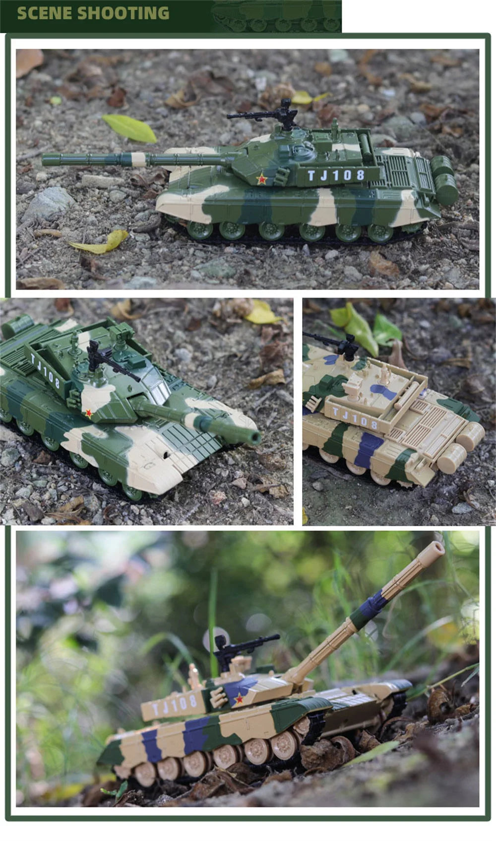 Type ZTZ-99 Tank Diecast Collectible Model - Sound & Light Edition