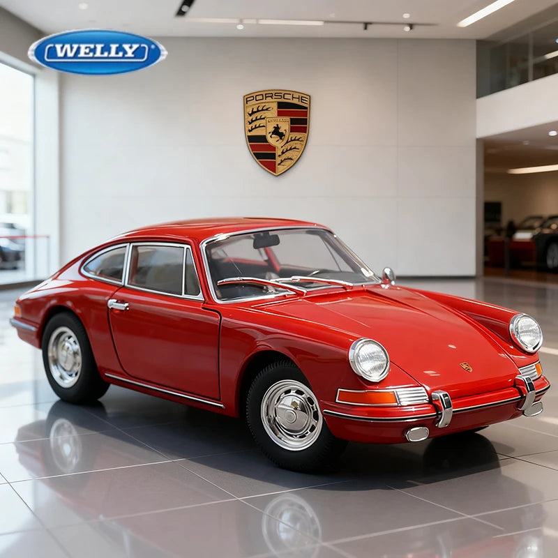 WELLY 1:24 Porsche 911 1964 Alloy Car Model Diecasts & Toy Vehicles Car Model Miniature Scale Model Car Toy For Children